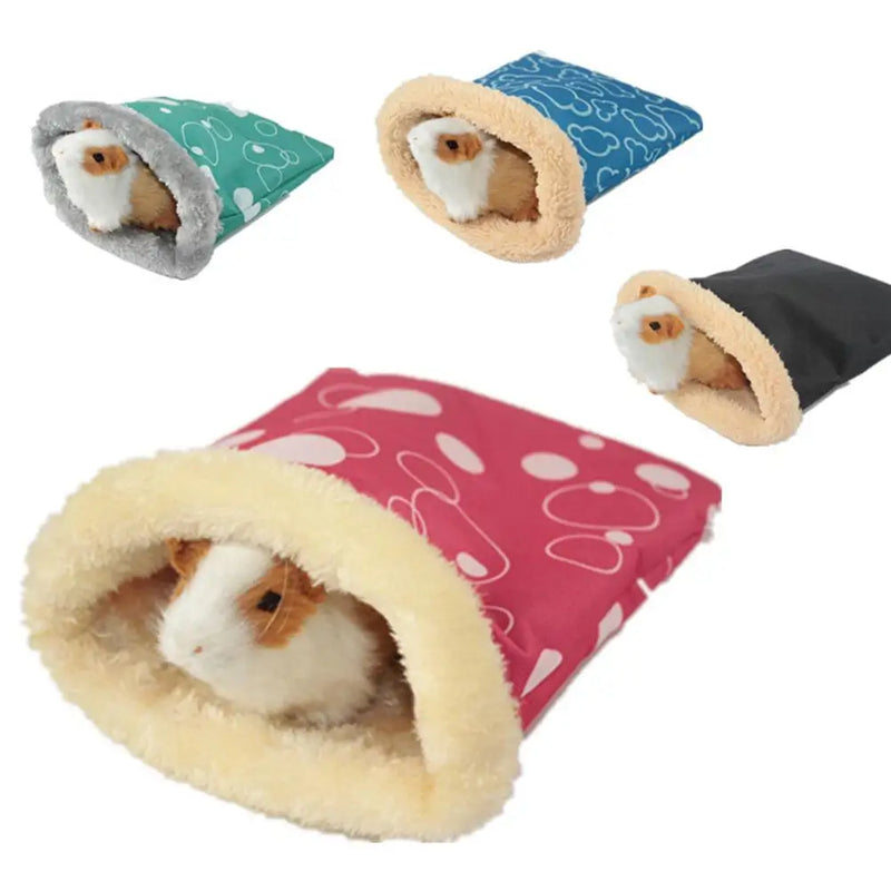 New Pet Guinea Pig Sack Hamster Nest Waterproof Windproof Small Pet Hedgehog Squirrel Hamster Bed Guinea Pig Sleeping Bag Warm