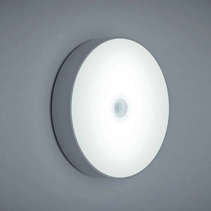 Night Light USB Motion Sensor Charging Round Energy-saving Led Lamp Bedroom Light Corridor Home Bathroom wall lights night light