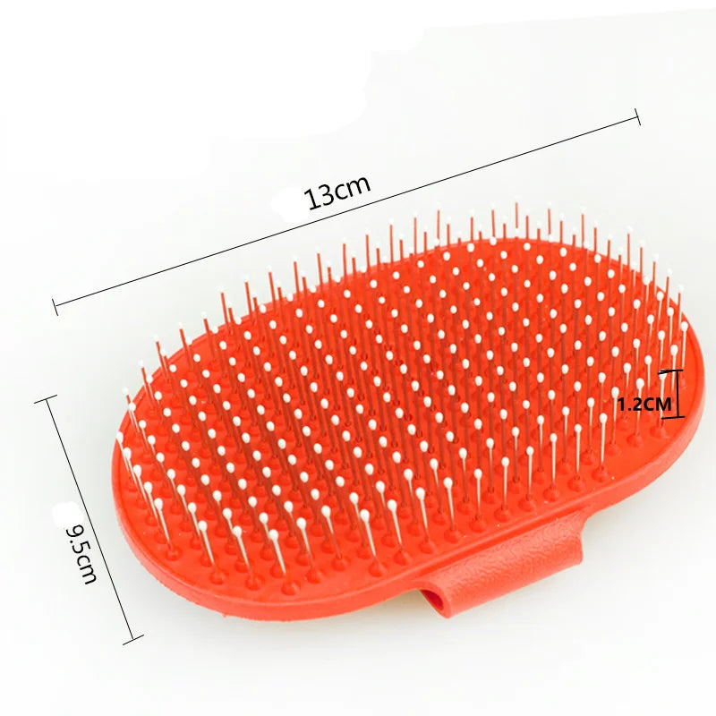 Hot Sale Pet Dog Cat Bath Brush Comb Rubber Glove Hair Fur Grooming Massaging Massage Pin Pet Shower Dog Brush Pets Supplies