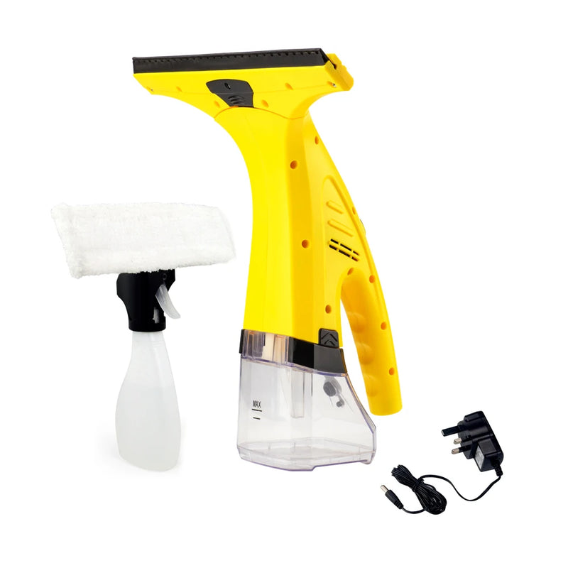 Cordless Rechargeable Automatic Window Vacuum Squeegee Portable Glass Cleaning Machine For Showers, Mirrors, Glass, & Countertop