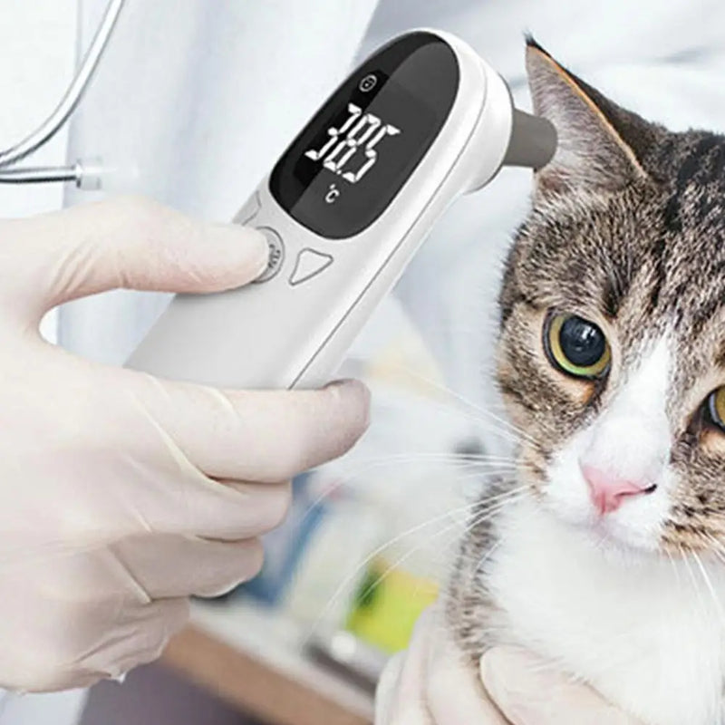 Pet Dog Cat Ear Digital Thermometer Animal Thermometers For Cats Animal Measuring Non-Contact Electronic For Home and Clinic Use