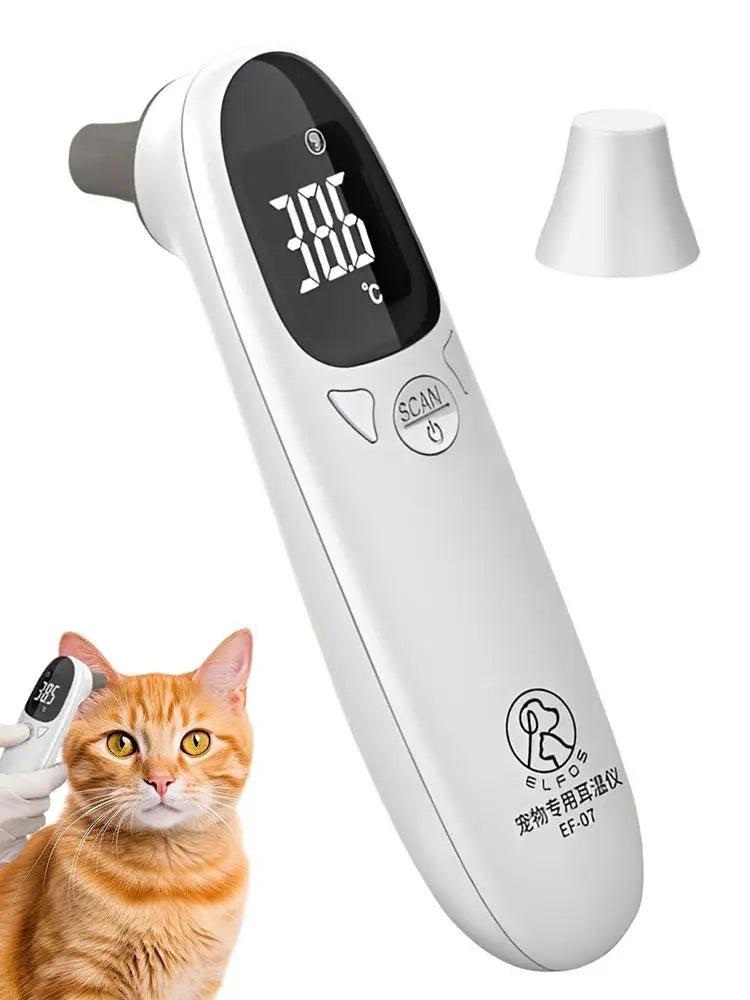 Pet Dog Cat Ear Digital Thermometer Animal Thermometers For Cats Animal Measuring Non-Contact Electronic For Home and Clinic Use