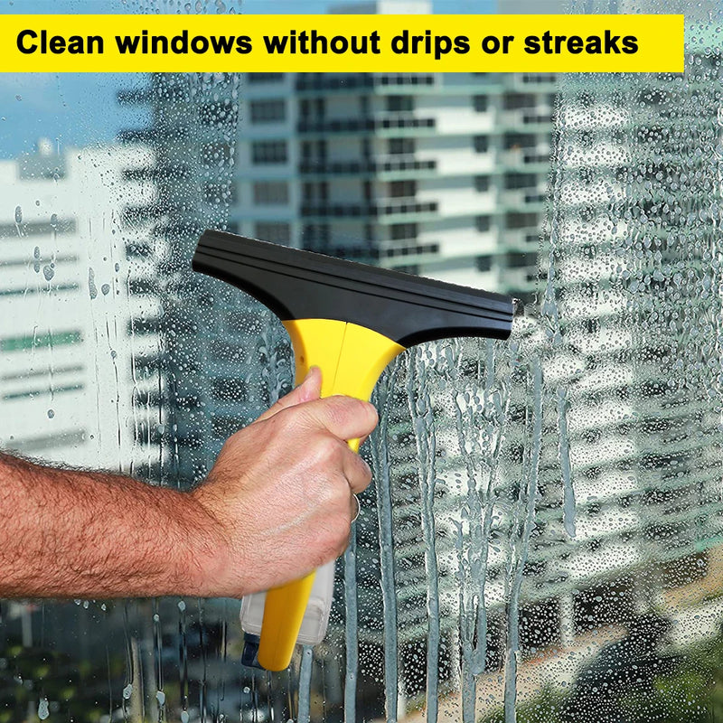 Cordless Rechargeable Automatic Window Vacuum Squeegee Portable Glass Cleaning Machine For Showers, Mirrors, Glass, & Countertop