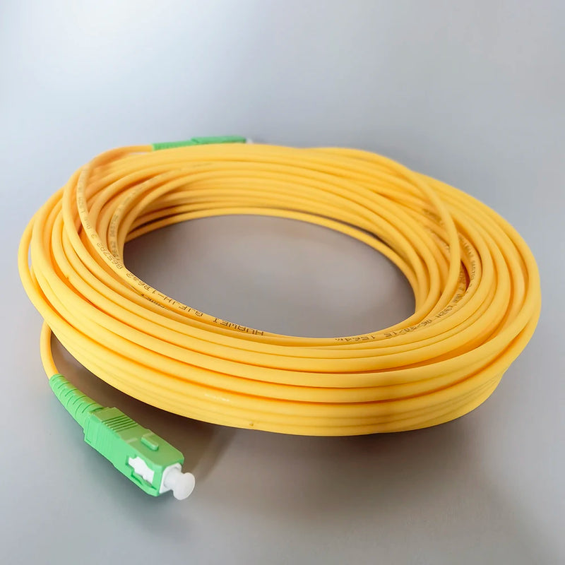 Fiber Optic Patch Cable SC/APC-SC/APC FTTH Single Mode Fiber Optics Patch Cord Extension Wire Cable 5M/10M/15M Fibra Optica