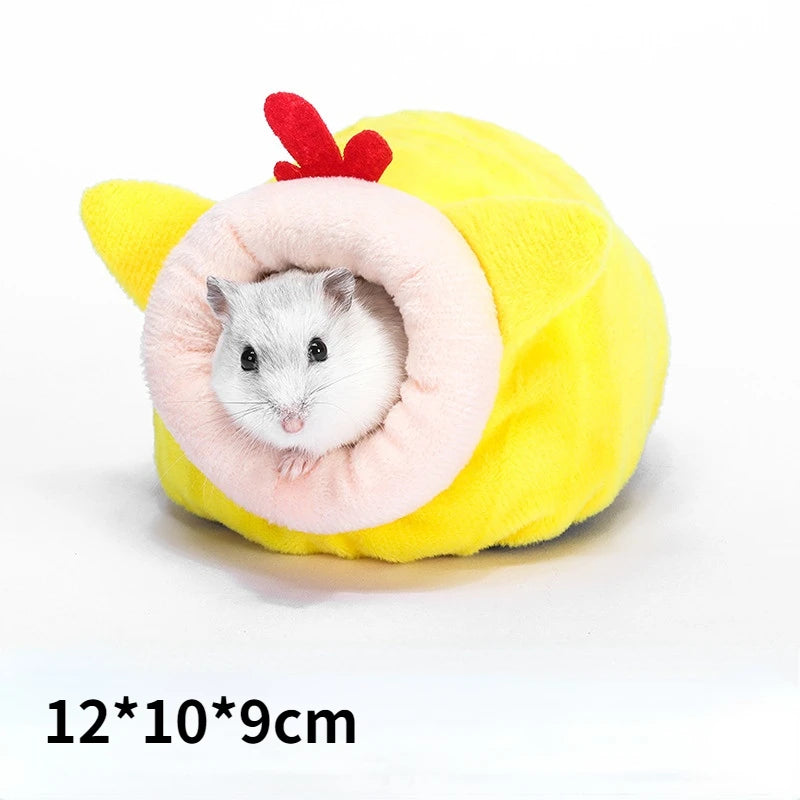 Warm Hamster Nest Hedgehog Yurt Bed Kennels Mouse Chicken Cotton House Small Animal Beds Cave Pet Supplies Rat Nest Beds