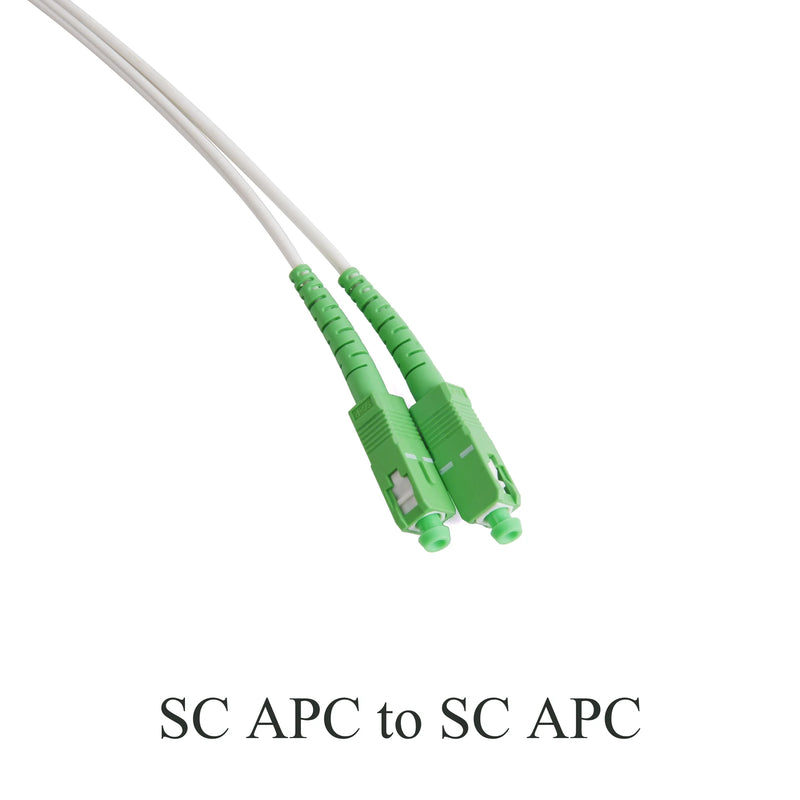 Fiber Optic Wire APC SC to SC Optical Single-mode 1-core G657A1 Indoor Extension Cable 3M/5M/10M/15M/20M Fiber Optic Patch Cord