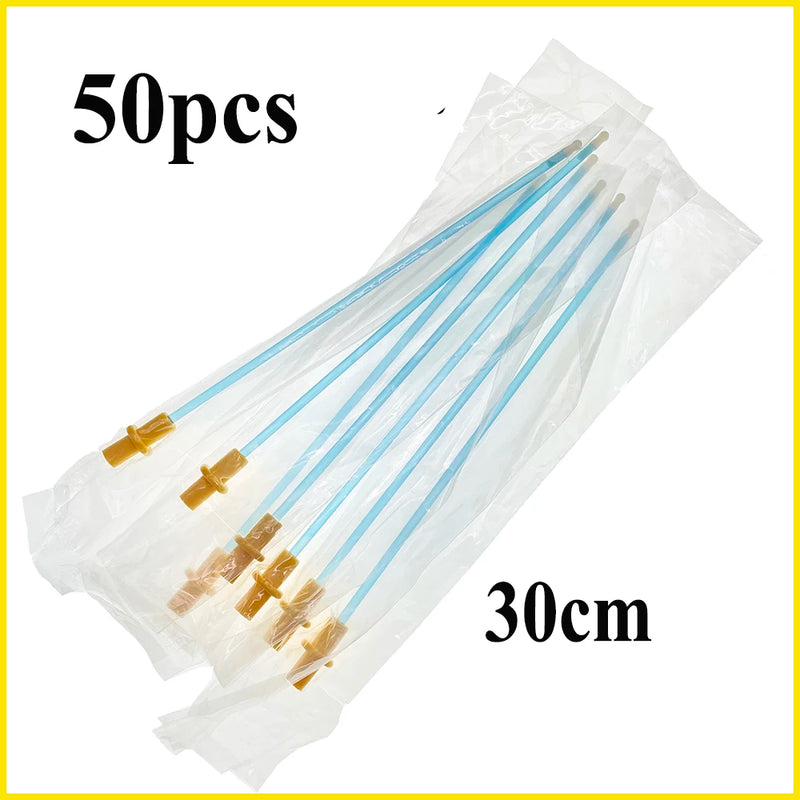 50Pcs Pet Dog Canine Disposable Artificial Insemination Tube Catheter Plastic Fresh Semen Pipe Vas Deferens Tool Clinic Supplies