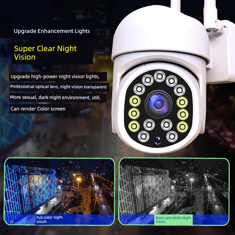 Wireless Camera Monitor 360 Degrees Panoramic View No Dead Angle Outdoor Remote Mobile HD Night Vision WiFi For Home