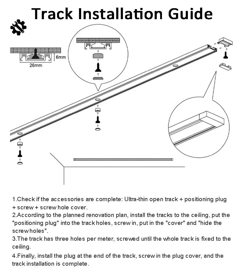 Remote Control LED Smart Track Lights Magnetic Rail Lighting Ultra Thin 6mm Surface Mounted Ceiling System Spodlight Floodlight