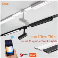 Remote Control LED Smart Track Lights Magnetic Rail Lighting Ultra Thin 6mm Surface Mounted Ceiling System Spodlight Floodlight