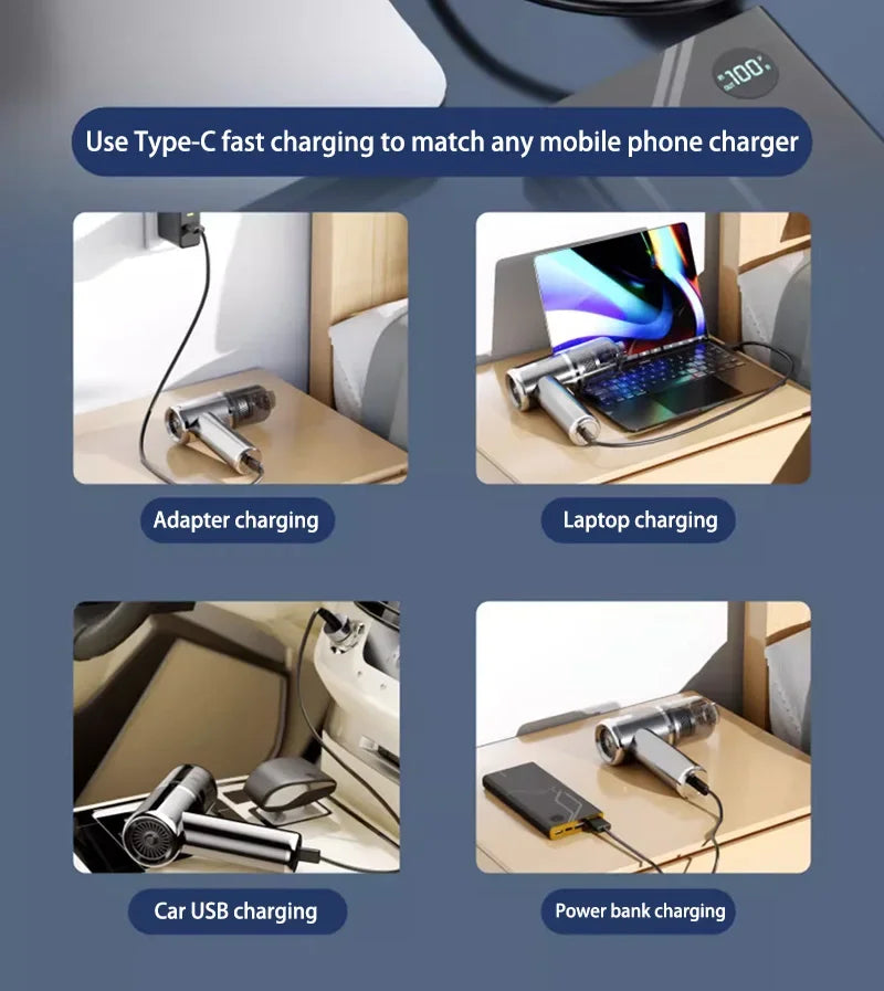 Xiaomi 5 in 1 Car Vacuum Cleaner 1990000PA Powerful Handheld Cleaning Machine For Home Appliance Car Cleaner Wireless Portable
