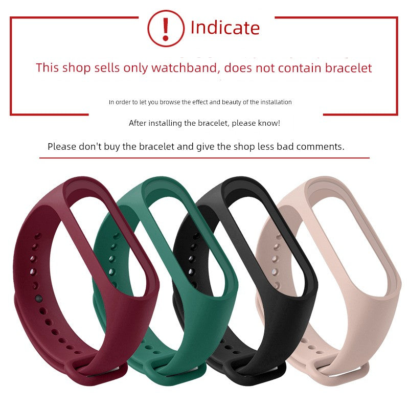 Xiaomi Bracelet 6/5 Strap Smart Sports 3/4nfc Version 2 Generation Female Couple Original Silicone Replacement Hand Bowl Belt