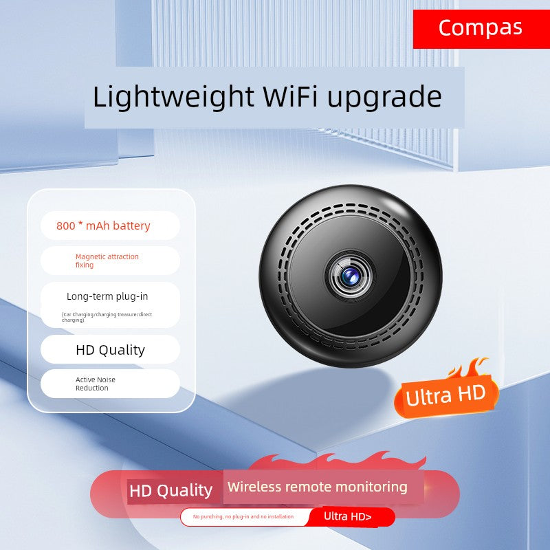 Camera For Home Connected Mobile Phone Remote 360 Degrees No Dead Angle Monitor Wireless WiFi Plug-in-Free HD Night Vision