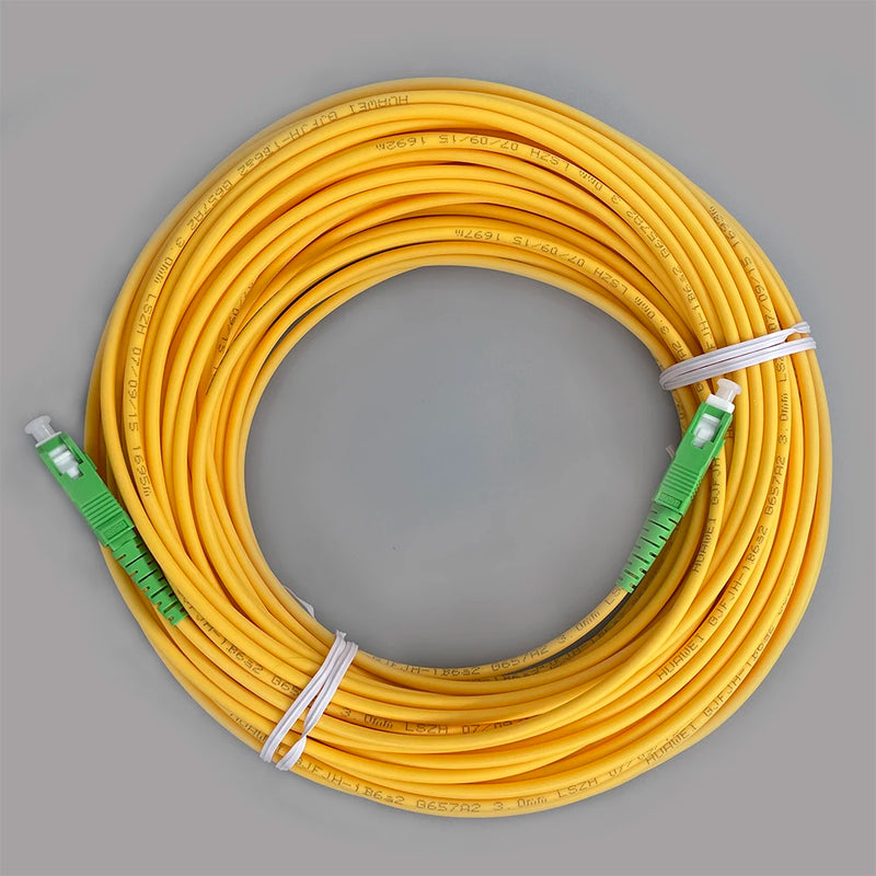 Fiber Optic Patch Cable SC/APC-SC/APC FTTH Single Mode Fiber Optics Patch Cord Extension Wire Cable 5M/10M/15M Fibra Optica