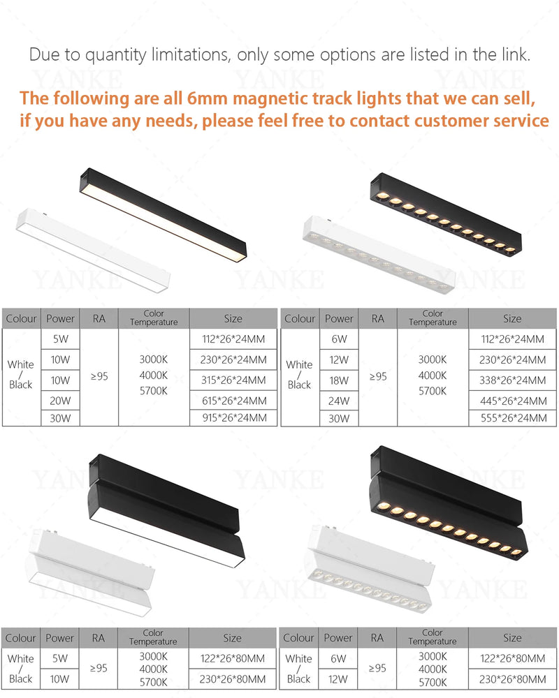 Remote Control LED Smart Track Lights Magnetic Rail Lighting Ultra Thin 6mm Surface Mounted Ceiling System Spodlight Floodlight