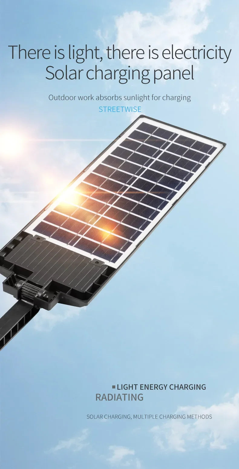 LED Super Bright Outdoor Solar Powered Lamp Waterproof Motion Sensor Human Induction Solar Garden Light Yard Garage Light
