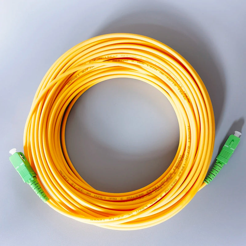 Fiber Optic Patch Cable SC/APC-SC/APC FTTH Single Mode Fiber Optics Patch Cord Extension Wire Cable 5M/10M/15M Fibra Optica