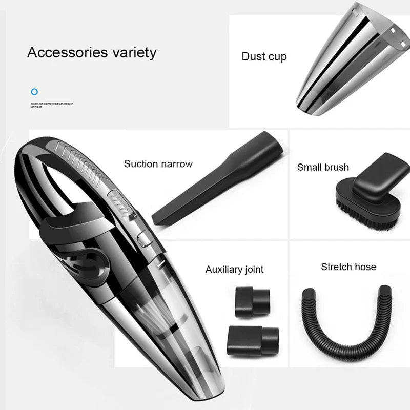 Mini Wet and Dry Handheld Car Vacuum Cleaner Household