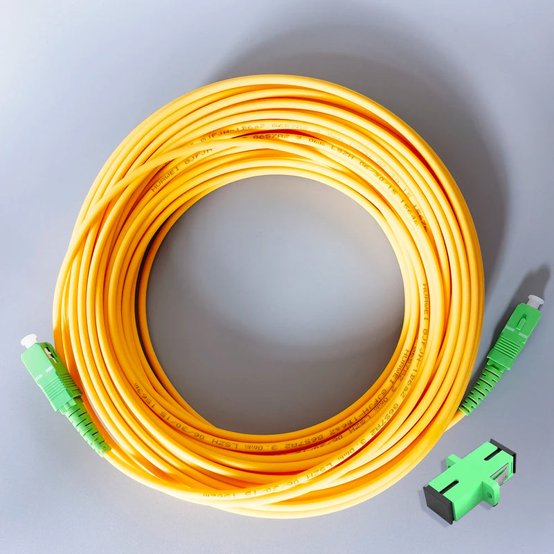 Fiber Optic Patch Cable SC/APC-SC/APC FTTH Single Mode Fiber Optics Patch Cord Extension Wire Cable 5M/10M/15M Fibra Optica