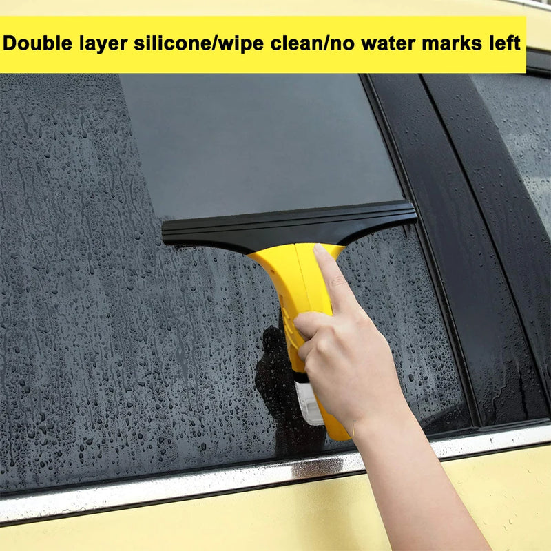 Cordless Rechargeable Automatic Window Vacuum Squeegee Portable Glass Cleaning Machine For Showers, Mirrors, Glass, & Countertop