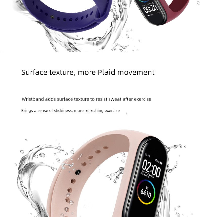 Xiaomi Bracelet 6/5 Strap Smart Sports 3/4nfc Version 2 Generation Female Couple Original Silicone Replacement Hand Bowl Belt