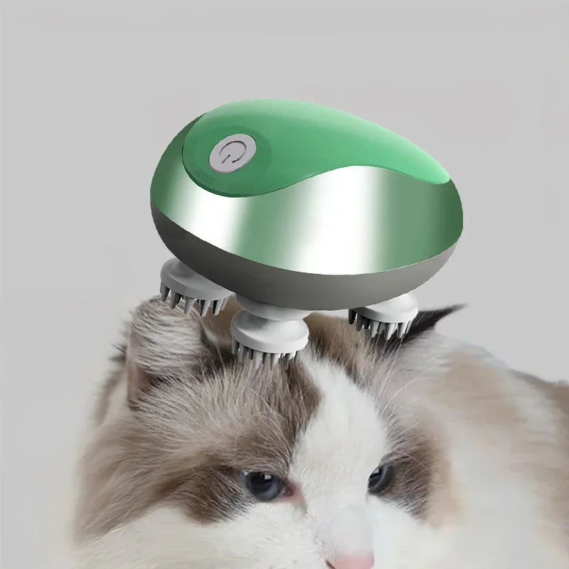 Multi Claw Head Massager Body Shoulder Leg Neck Rechargeable Kneading Vibration for Cats Dogs Pets Whole Body Relax Care Massage