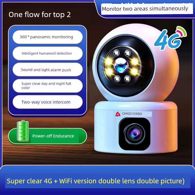 Chigo Wireless Camera For Home WiFi Monitor Indoor HD Night Vision Mobile Phone Remote Home with Voice