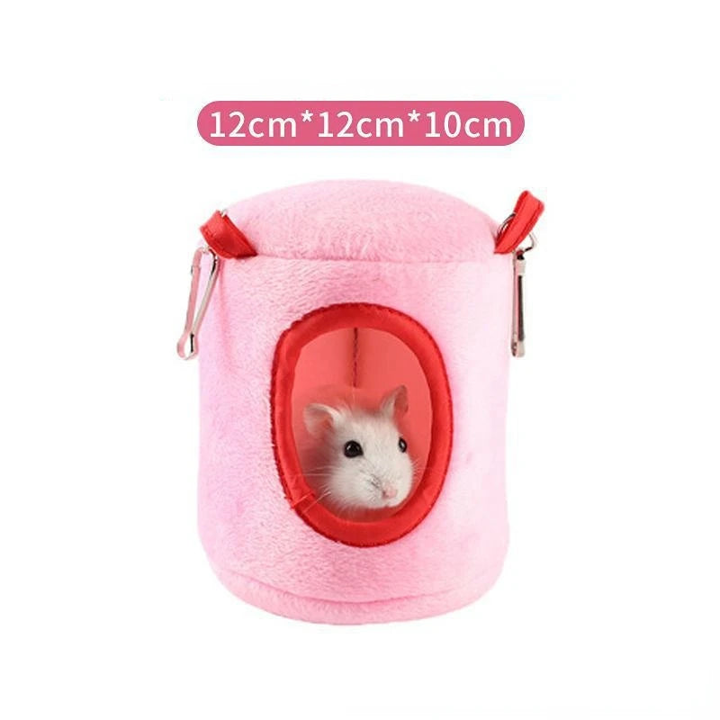 Warm Hamster Nest Hedgehog Yurt Bed Kennels Mouse Chicken Cotton House Small Animal Beds Cave Pet Supplies Rat Nest Beds