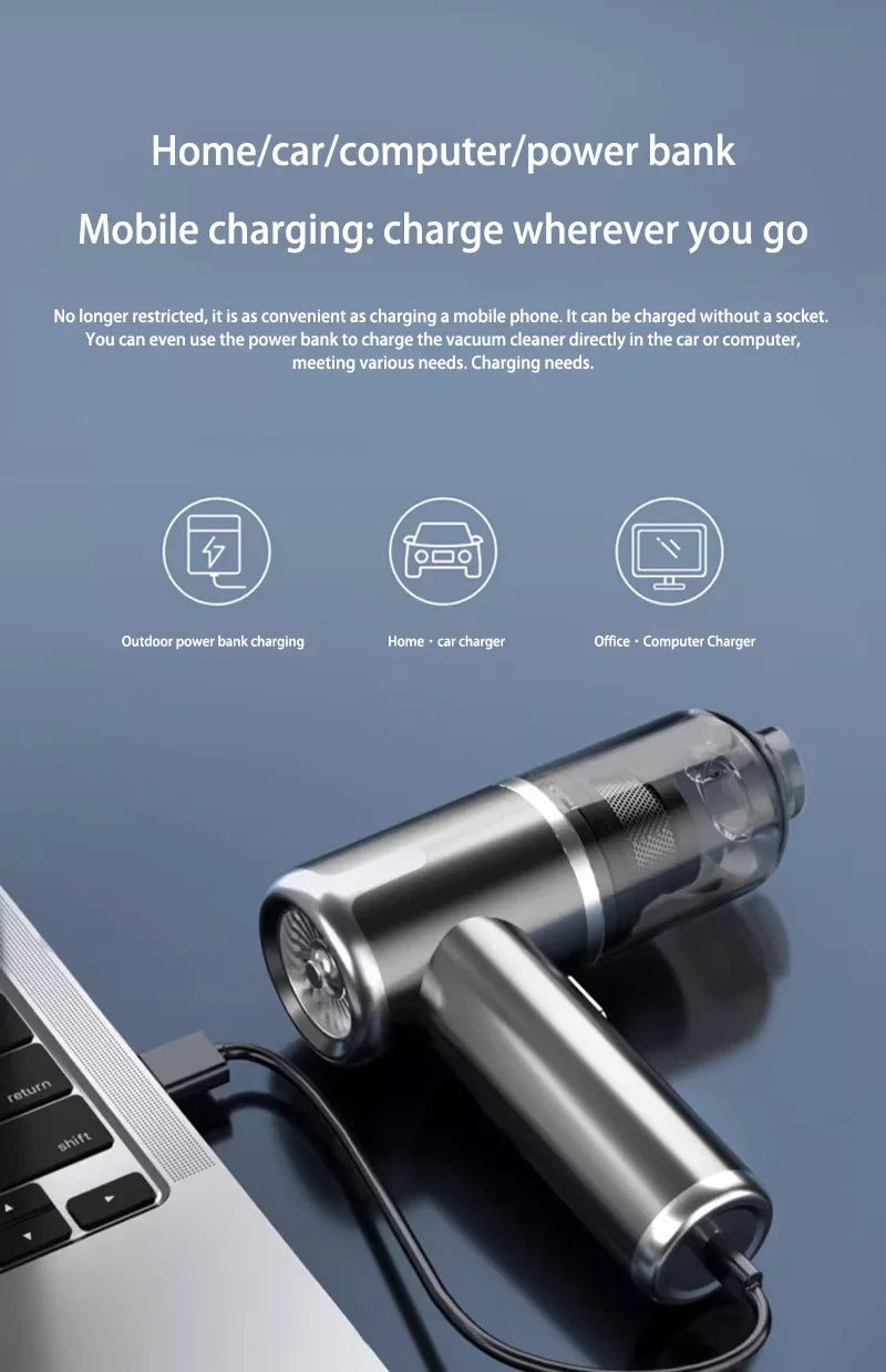 Xiaomi 5 in 1 Car Vacuum Cleaner 1990000PA Powerful Handheld Cleaning Machine For Home Appliance Car Cleaner Wireless Portable