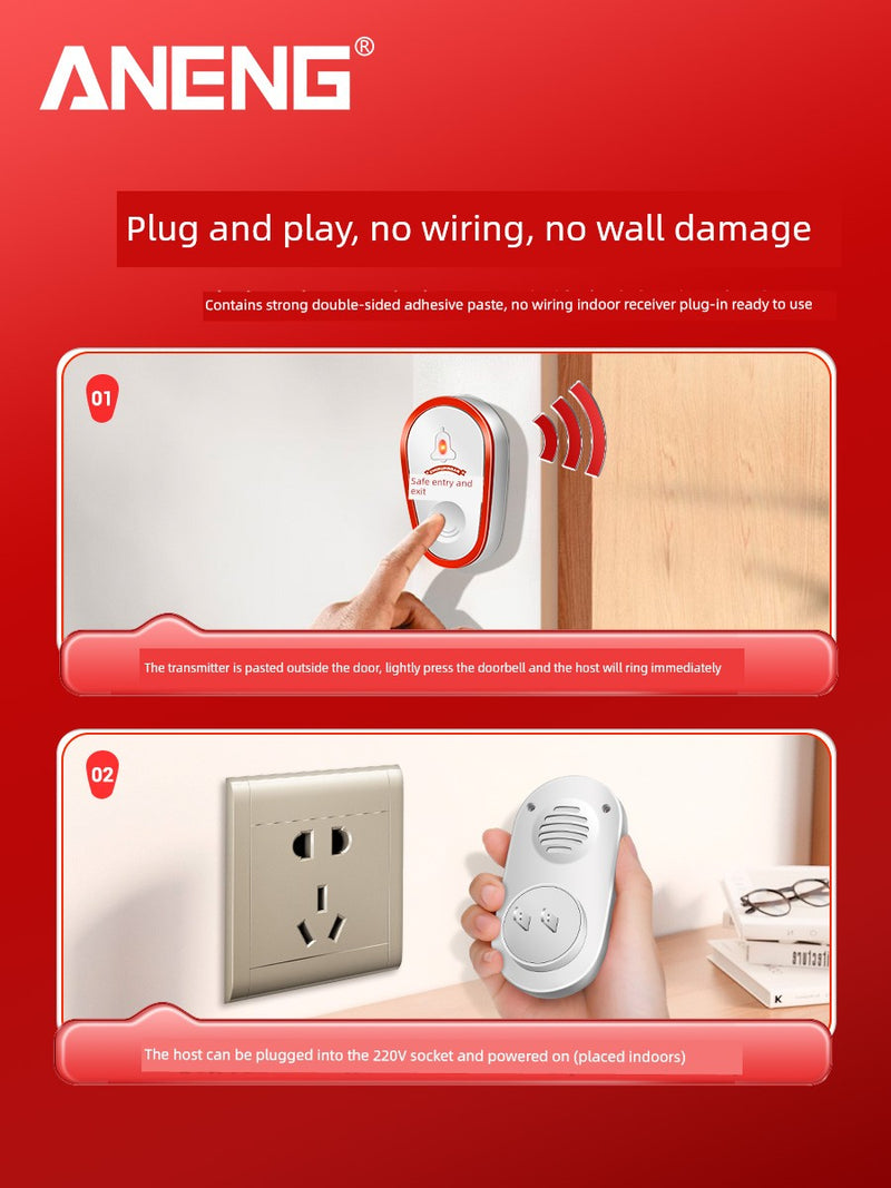 For Home Wireless Smart Ultra Distance Ding Dong Doorbell