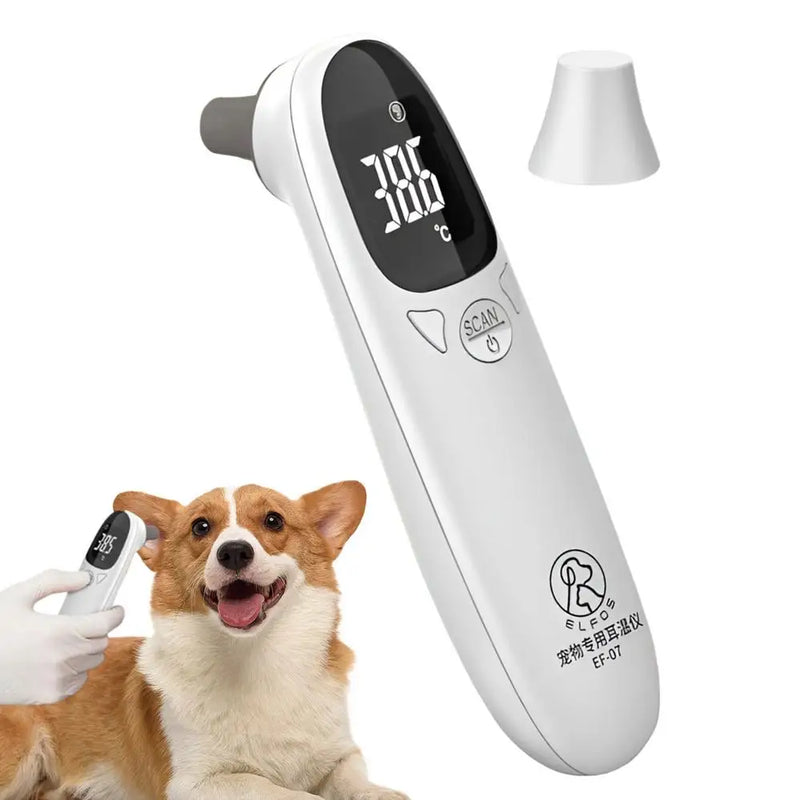 Pet Dog Cat Ear Digital Thermometer Animal Thermometers For Cats Animal Measuring Non-Contact Electronic For Home and Clinic Use