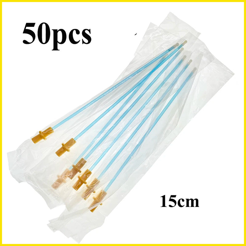 50Pcs Pet Dog Canine Disposable Artificial Insemination Tube Catheter Plastic Fresh Semen Pipe Vas Deferens Tool Clinic Supplies